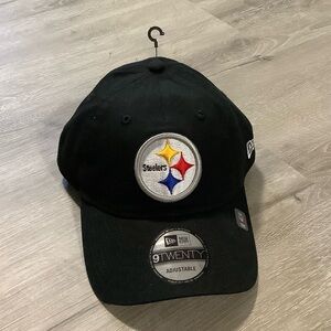 Black Pittsburgh Steelers New Era embroidered baseball cap nwt